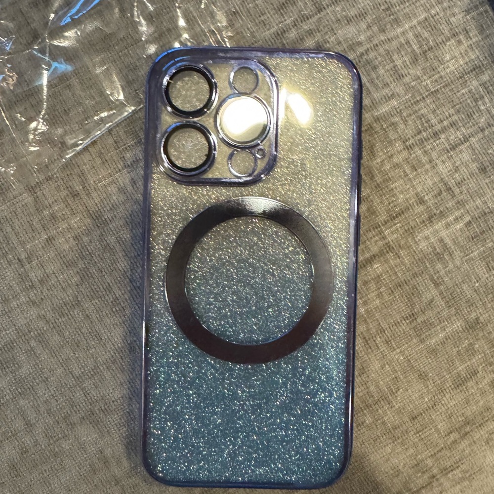 Glitter Blue Phone Case